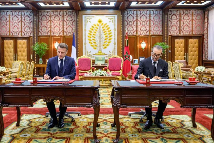 الملك المغربي والرئيس الفرنسي يدعوان لوقف فوري للهجمات في غزة ولبنان